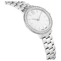 Watch, Swiss Made, Metal bracelet, Silver Tone, Stainless steel by SWAROVSKI