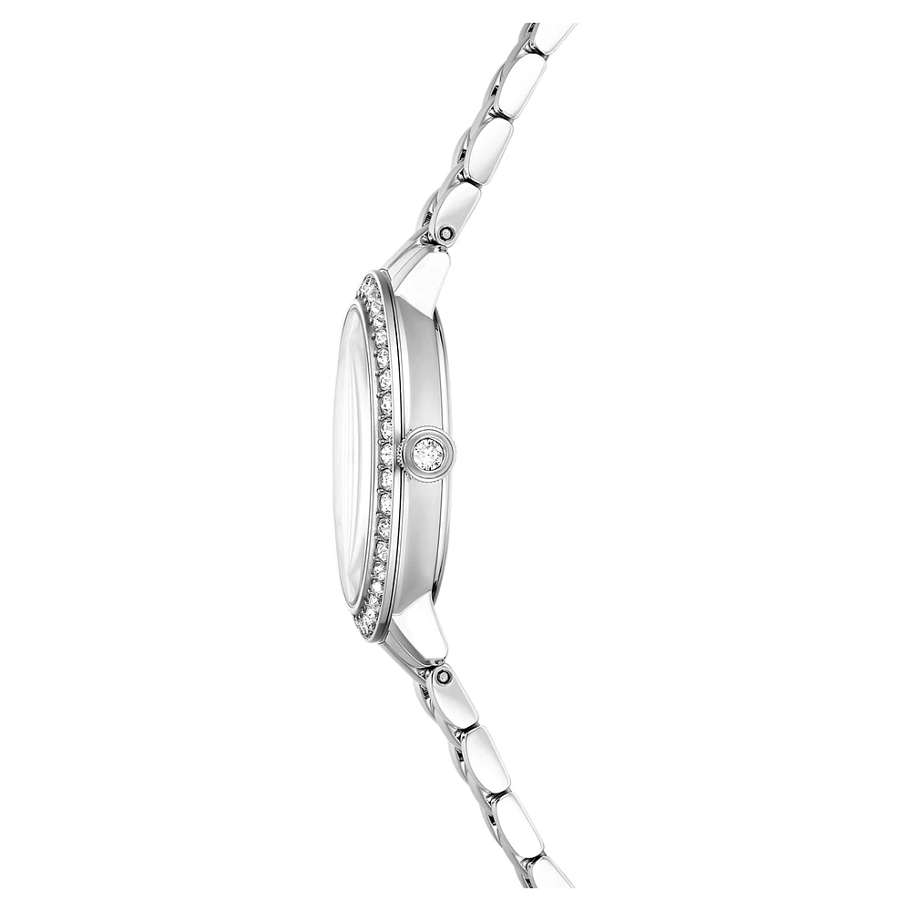 Watch, Swiss Made, Metal bracelet, Silver Tone, Stainless steel by SWAROVSKI
