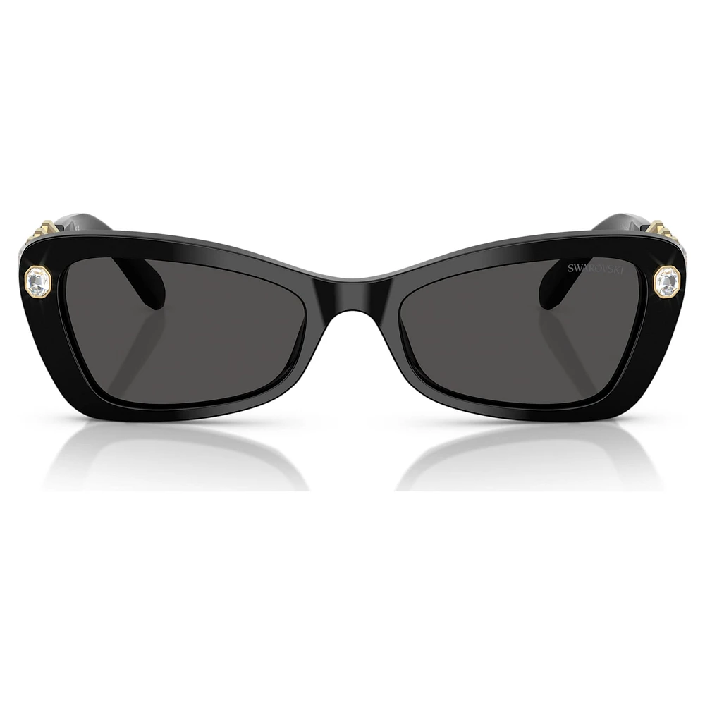 Sunglasses, Butterfly shape, SK6033, Black by SWAROVSKI