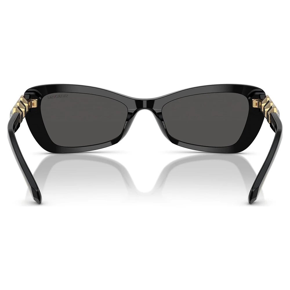 Sunglasses, Butterfly shape, SK6033, Black by SWAROVSKI