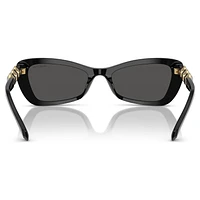 Sunglasses, Butterfly shape, SK6033, Black by SWAROVSKI