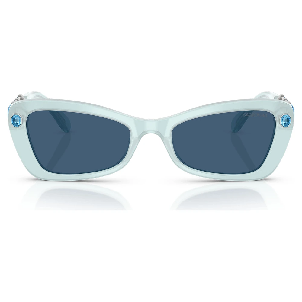 Sunglasses, Butterfly shape, SK6033, Blue by SWAROVSKI