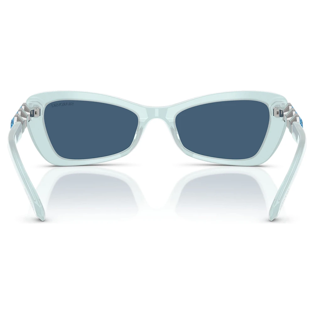 Sunglasses, Butterfly shape, SK6033, Blue by SWAROVSKI