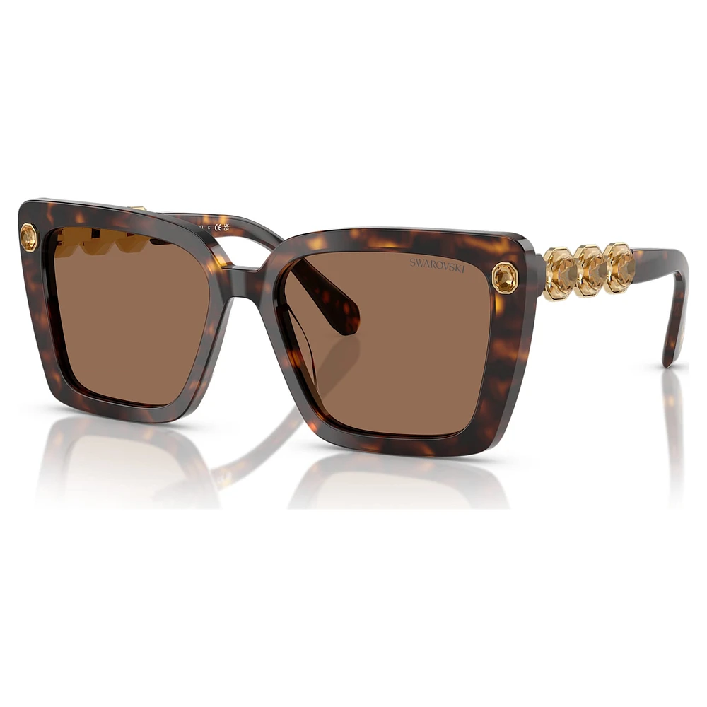 Sunglasses, Square shape, SK6032, Black by SWAROVSKI