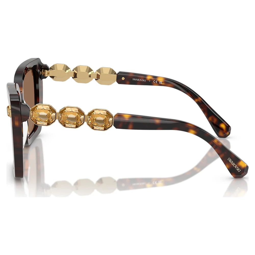 Sunglasses, Square shape, SK6032, Black by SWAROVSKI