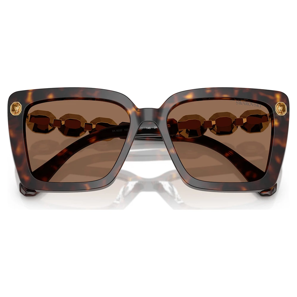 Sunglasses, Square shape, SK6032, Black by SWAROVSKI