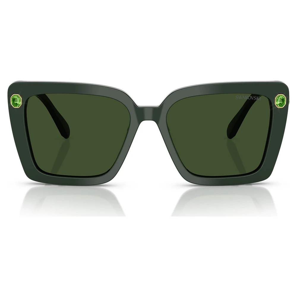 Sunglasses, Square shape, SK6032, Green by SWAROVSKI