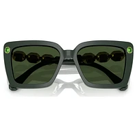 Sunglasses, Square shape, SK6032, Green by SWAROVSKI
