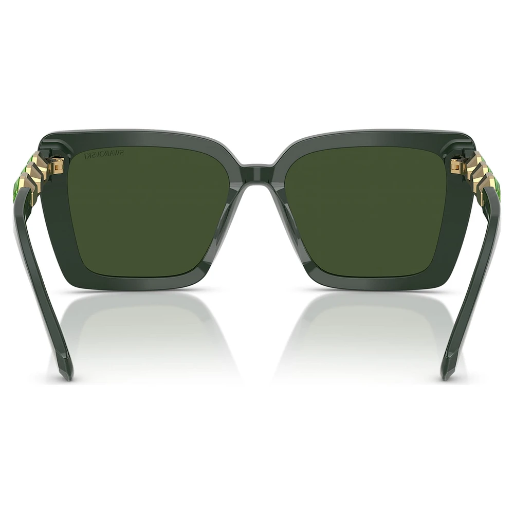 Sunglasses, Square shape, SK6032, Green by SWAROVSKI