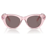 Sunglasses, Round shape, SK6025, Pink by SWAROVSKI