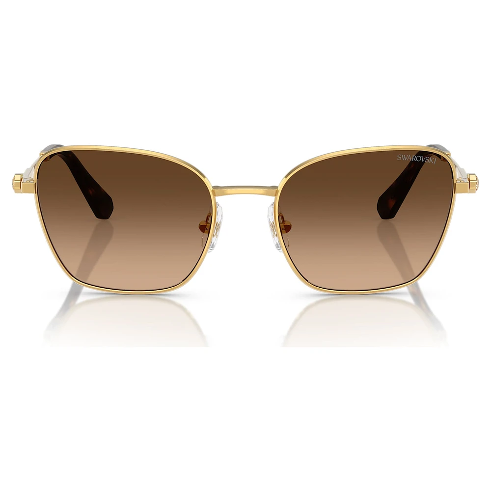 Sunglasses, Square shape, SK7029, Gold tone by SWAROVSKI