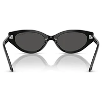 Sunglasses, Cat-Eye shape, SK6030, Black by SWAROVSKI