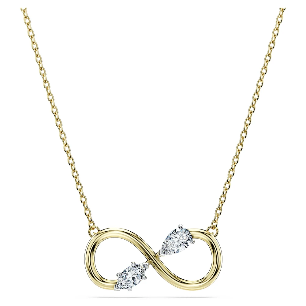 Eternity pendant, Lab-grown diamonds 0.35 ct tw, Mixed shapes, 14K yellow gold by SWAROVSKI