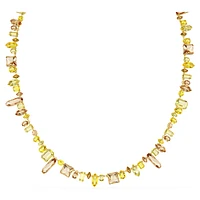 Gema strandage, Mixed cuts, Yellow, Gold-tone plated by SWAROVSKI