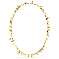 Gema strandage, Mixed cuts, Yellow, Gold-tone plated by SWAROVSKI