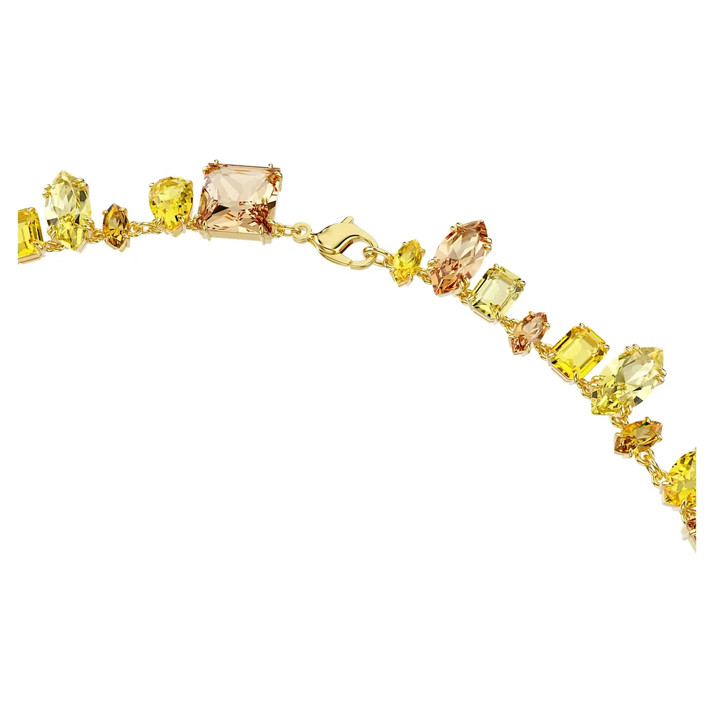 Gema strandage, Mixed cuts, Yellow, Gold-tone plated by SWAROVSKI