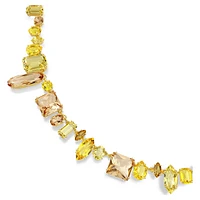 Gema strandage, Mixed cuts, Yellow, Gold-tone plated by SWAROVSKI