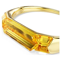 Lucent bangle, Yellow, Gold-tone plated by SWAROVSKI