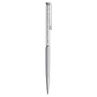 Crystalline Silk ballpoint pen, Grey, Grey lacquered, by SWAROVSKI