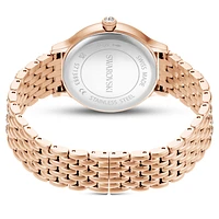 Imber watch, Swiss Made, Metal bracelet, Rose gold tone, Rose gold-tone finish by SWAROVSKI