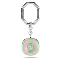 Dulcis key ring, Octagon cut, Multicolored, Rhodium plated by SWAROVSKI