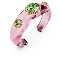 Dulcis cuff, Mixed cuts, Multicoloured, Gold-tone plated by SWAROVSKI