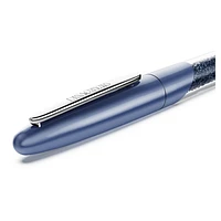 Crystalline Nova rollerball pen, Blue, Chrome plated by SWAROVSKI