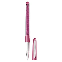Crystalline Nova rollerball pen, Pink, Chrome plated by SWAROVSKI