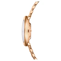 Imber watch, Swiss Made, Metal bracelet, Gold tone, Rose gold-tone finish by SWAROVSKI
