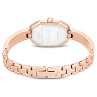 Dextera bangle watch, Swiss Made, Pink, Rose gold-tone plated by SWAROVSKI