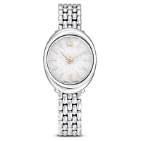 Imber watch, Swiss Made, Metal bracelet, Silver Tone, Stainless steel by SWAROVSKI