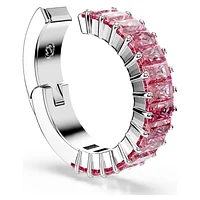 Matrix ear cuffs, Baguette cut, Rhodium plated by SWAROVSKI