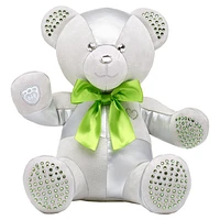 Build-A-Bear Birthstone Bear collectible, Featuring Swarovski® crystals, Teddy bear, August, Light green by SWAROVSKI