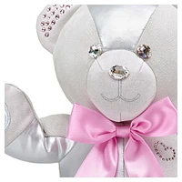 Build-A-Bear Birthstone Bear collectible, Featuring Swarovski® crystals, Teddy bear, June, Pink by SWAROVSKI