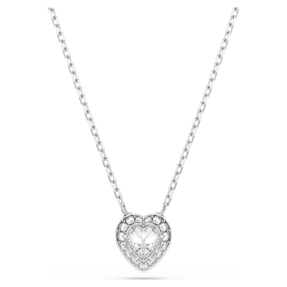 Ariana Grande x Swarovski set, Mixed cuts, Heart, White, Rhodium plated by SWAROVSKI