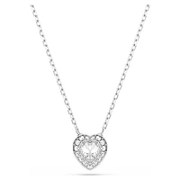 Ariana Grande x Swarovski set, Mixed cuts, Heart, White, Rhodium plated by SWAROVSKI