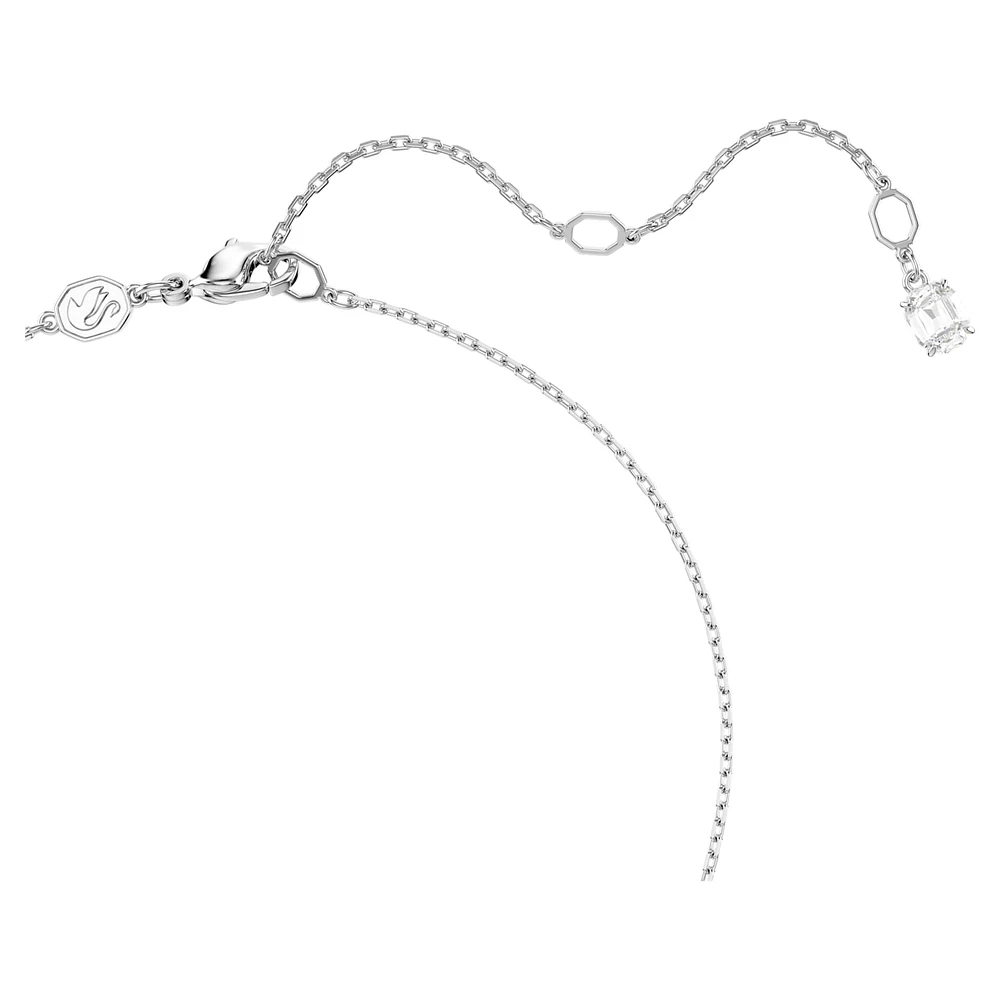 Ariana Grande x Swarovski pendant, Mixed cuts, Heart, White, Rhodium plated by SWAROVSKI