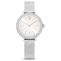 Certa watch, Metal bracelet, Silver Tone, Stainless steel by SWAROVSKI