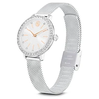 Certa watch, Metal bracelet, Silver Tone, Stainless steel by SWAROVSKI