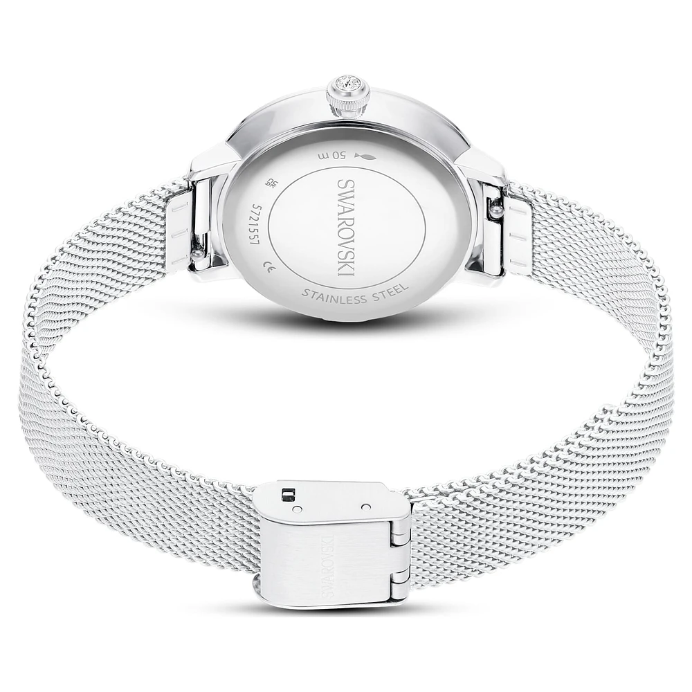 Certa watch, Metal bracelet, Silver Tone, Stainless steel by SWAROVSKI