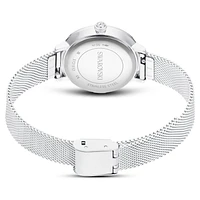 Certa watch, Metal bracelet, Silver Tone, Stainless steel by SWAROVSKI
