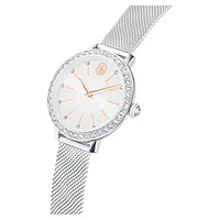 Certa watch, Metal bracelet, Silver Tone, Stainless steel by SWAROVSKI