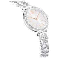 Certa watch, Metal bracelet, Silver Tone, Stainless steel by SWAROVSKI