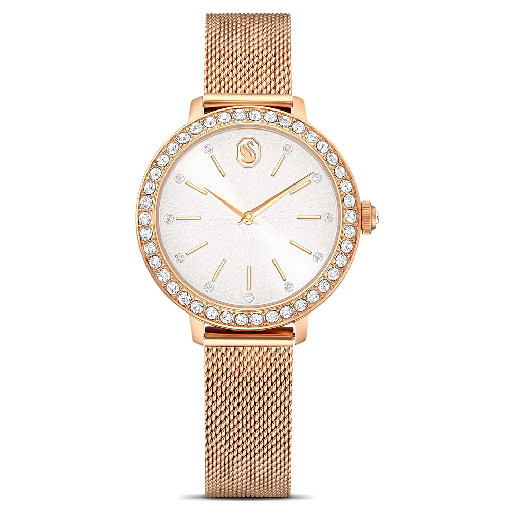 Certa watch, Metal bracelet, Rose gold tone, Rose gold-tone finish by SWAROVSKI