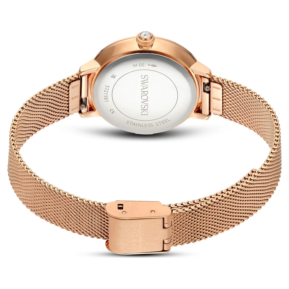 Certa watch, Metal bracelet, Rose gold tone, Rose gold-tone finish by SWAROVSKI