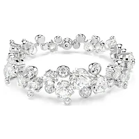 Constella bracelet, Mixed cuts, White, Rhodium plated by SWAROVSKI