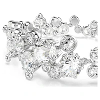 Constella bracelet, Mixed cuts, White, Rhodium plated by SWAROVSKI