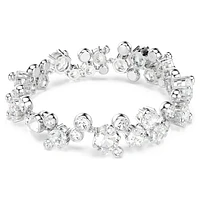 Constella bracelet, Mixed cuts, White, Rhodium plated by SWAROVSKI