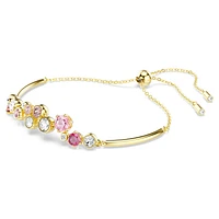 Constella bracelet, Mixed cuts, Multicoloured, Gold-tone plated by SWAROVSKI