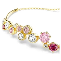 Constella bracelet, Mixed cuts, Multicoloured, Gold-tone plated by SWAROVSKI